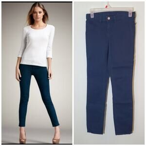J BRAND Mid-Rise Riviera Bl Skinny Jeans Size 25 ~ Unique Blue-Green Shade